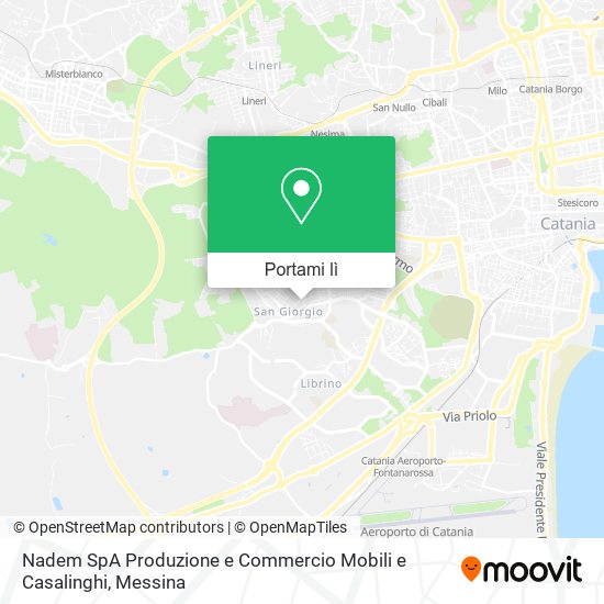 Mappa Nadem SpA Produzione e Commercio Mobili e Casalinghi