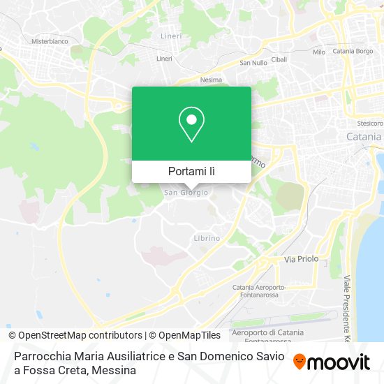 Mappa Parrocchia Maria Ausiliatrice e San Domenico Savio a Fossa Creta