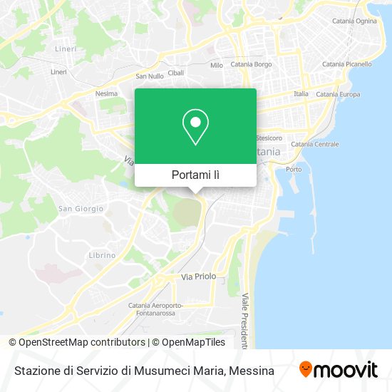 Mappa Stazione di Servizio di Musumeci Maria