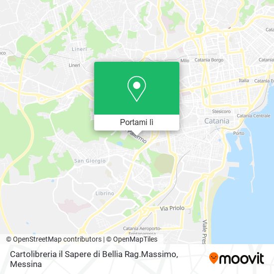 Mappa Cartolibreria il Sapere di Bellia Rag.Massimo