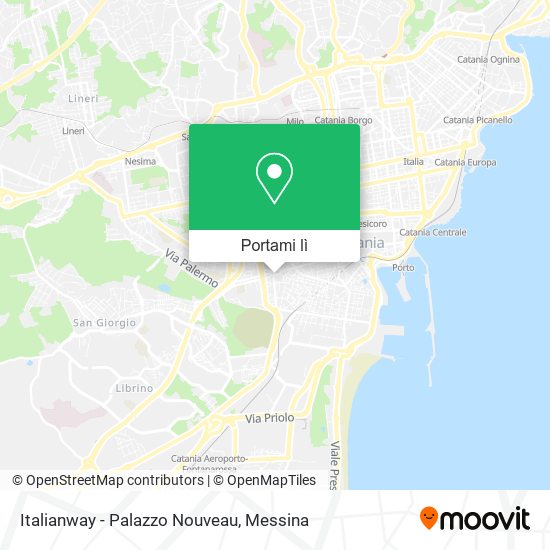 Mappa Italianway - Palazzo Nouveau