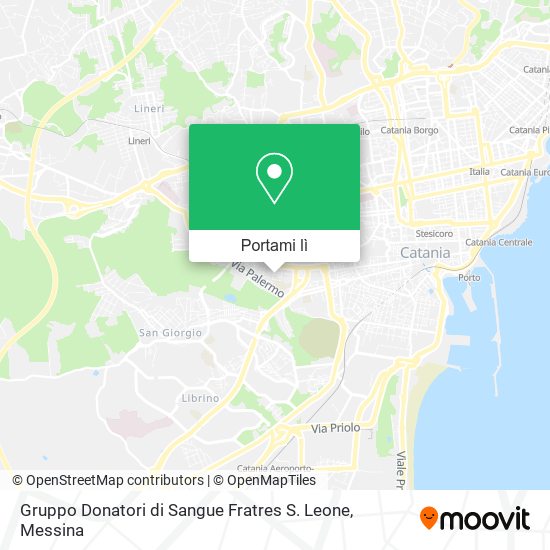 Mappa Gruppo Donatori di Sangue Fratres S. Leone
