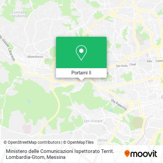Mappa Ministero delle Comunicazioni Ispettorato Territ. Lombardia-Gtom