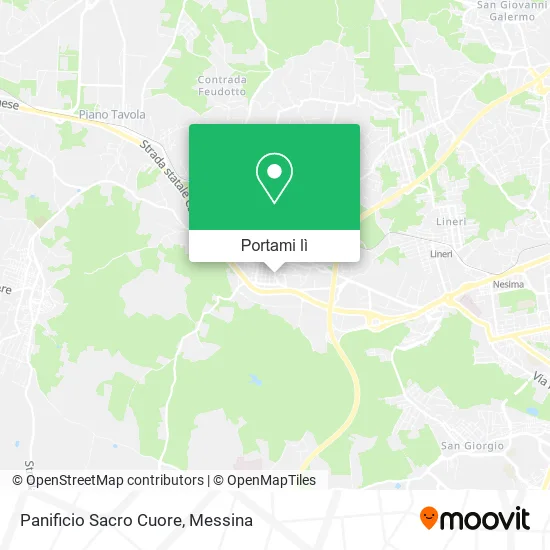 Mappa Panificio Sacro Cuore