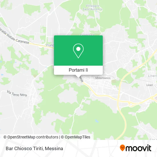 Mappa Bar Chiosco Tiriti