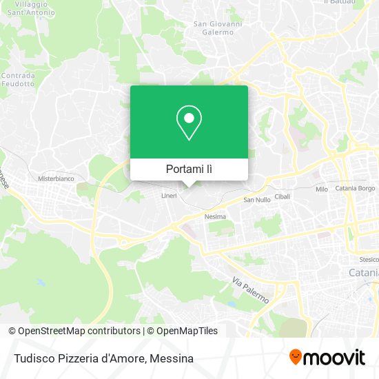 Mappa Tudisco Pizzeria d'Amore