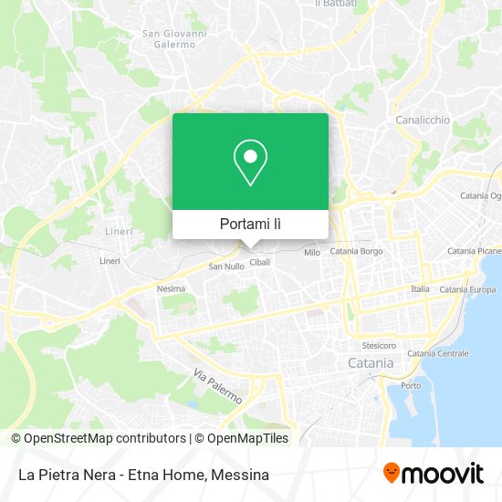 Mappa La Pietra Nera - Etna Home