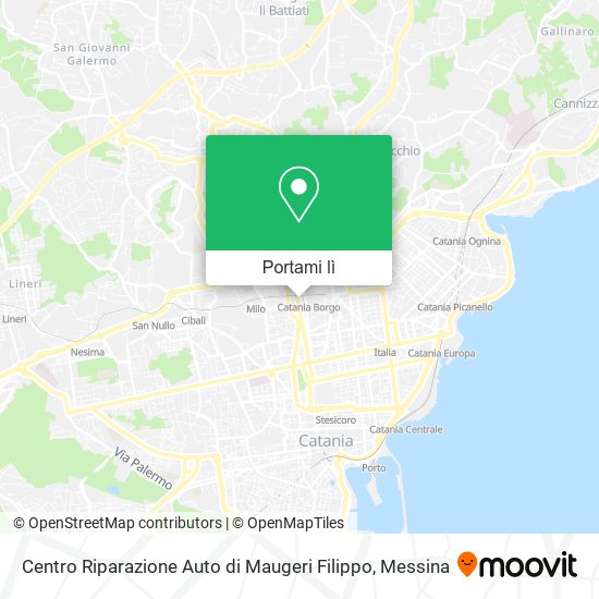 Mappa Centro Riparazione Auto di Maugeri Filippo