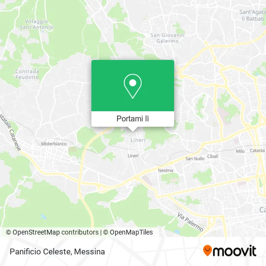 Mappa Panificio Celeste