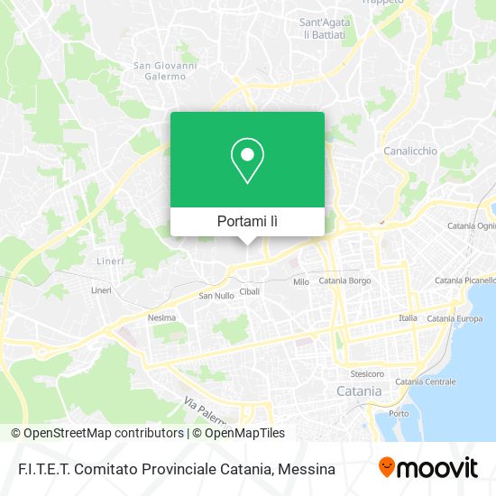 Mappa F.I.T.E.T. Comitato Provinciale Catania