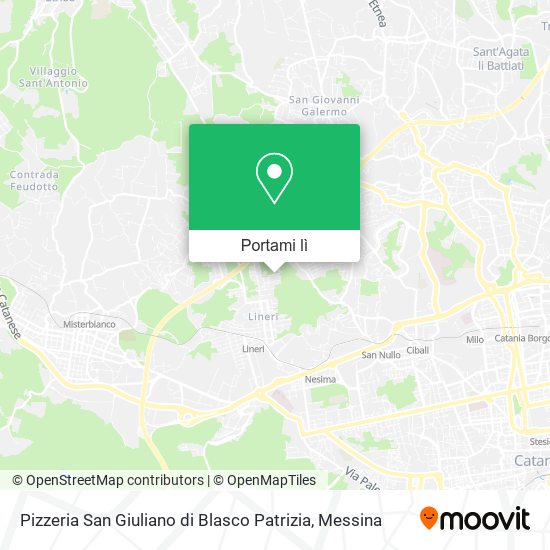 Mappa Pizzeria San Giuliano di Blasco Patrizia