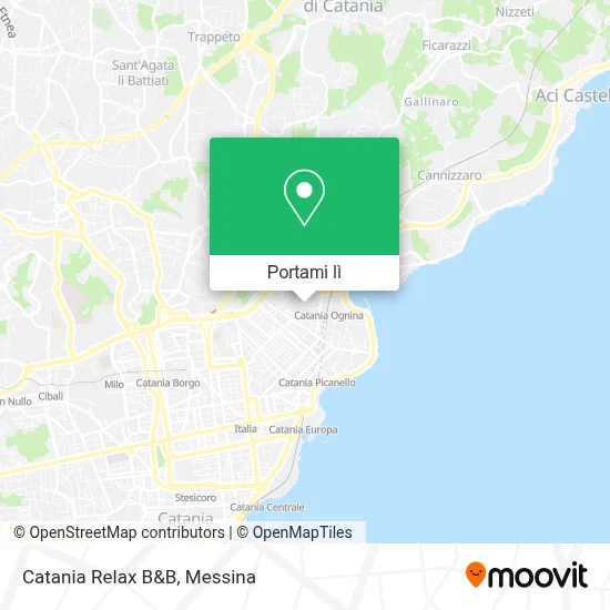 Mappa Catania Relax B&B
