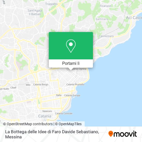 Mappa La Bottega delle Idee di Faro Davide Sebastiano