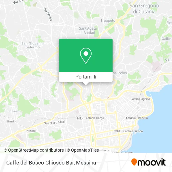 Mappa Caffè del Bosco Chiosco Bar