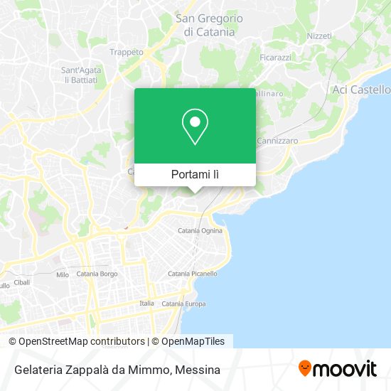 Mappa Gelateria Zappalà da Mimmo