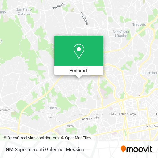 Mappa GM Supermercati Galermo