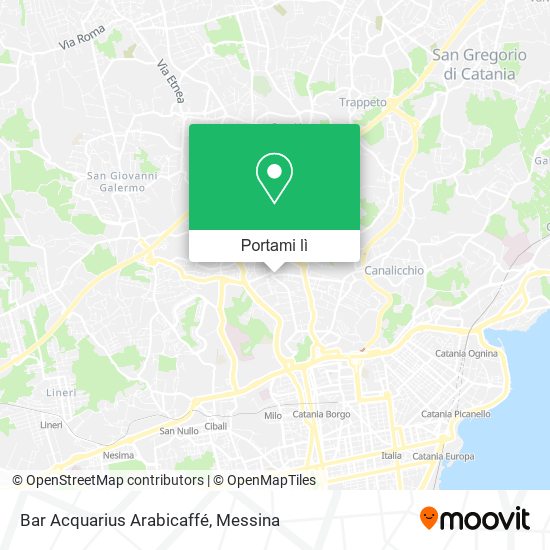 Mappa Bar Acquarius Arabicaffé