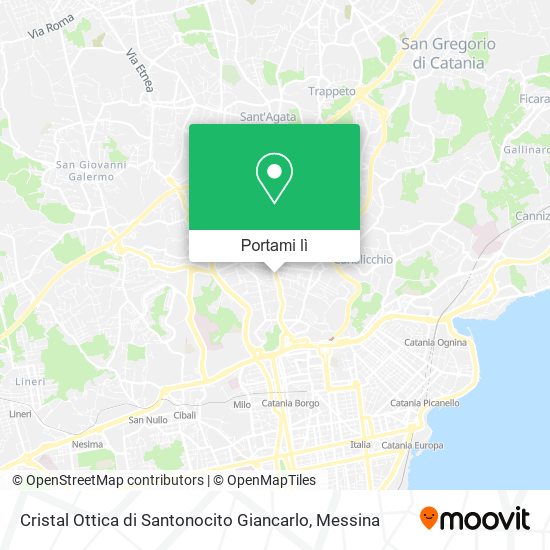 Mappa Cristal Ottica di Santonocito Giancarlo