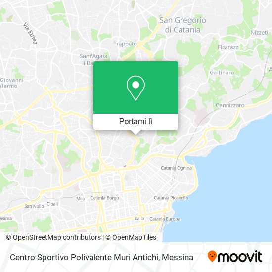 Mappa Centro Sportivo Polivalente Muri Antichi