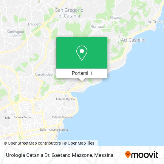 Mappa Urologia Catania Dr. Gaetano Mazzone