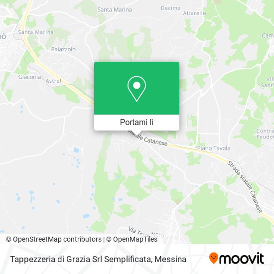 Mappa Tappezzeria di Grazia Srl Semplificata