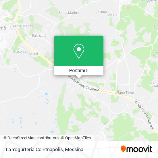 Mappa La Yogurteria Cc Etnapolis