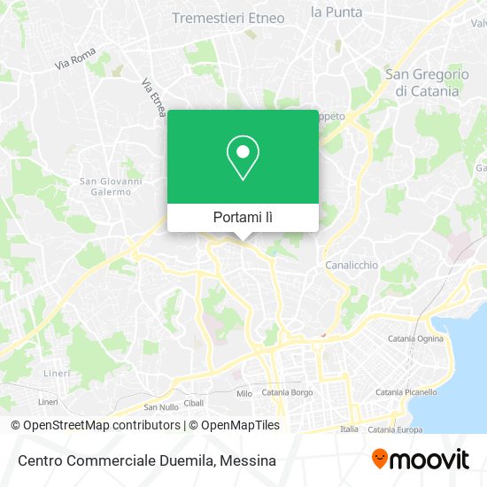 Mappa Centro Commerciale Duemila