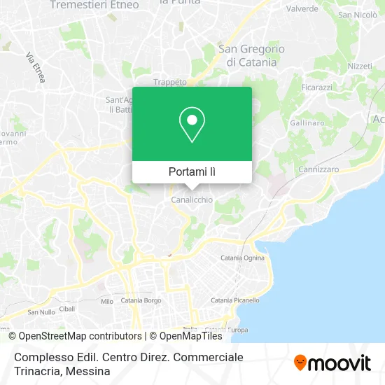Mappa Complesso Edil. Centro Direz. Commerciale Trinacria