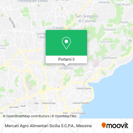 Mappa Mercati Agro Alimentari Sicilia S.C.P.A.