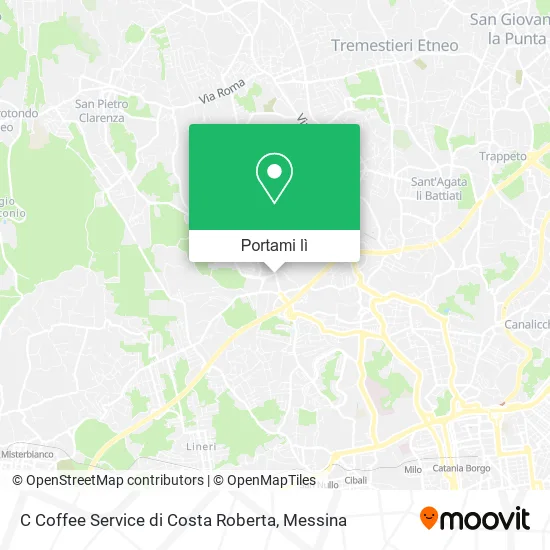 Mappa C Coffee Service di Costa Roberta