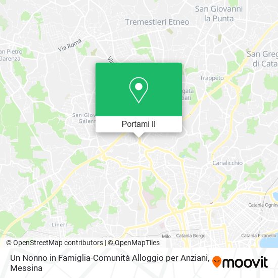 Mappa Un Nonno in Famiglia-Comunità Alloggio per Anziani