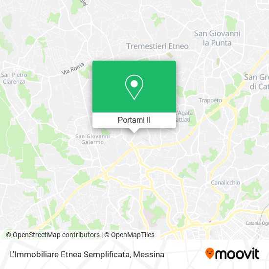 Mappa L'Immobiliare Etnea Semplificata