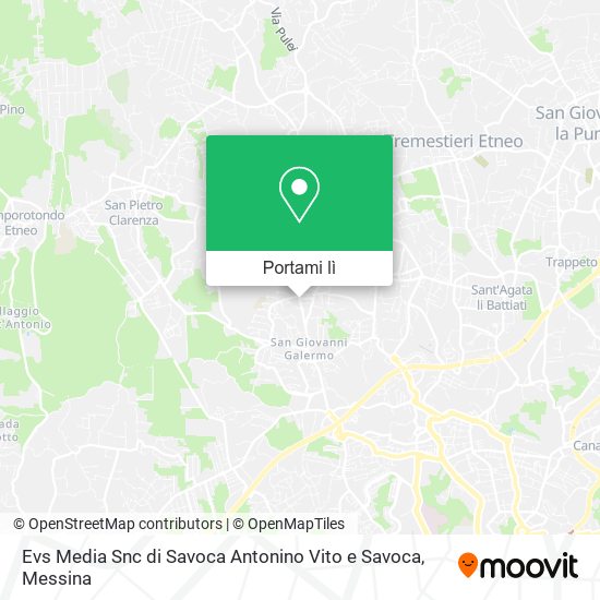 Mappa Evs Media Snc di Savoca Antonino Vito e Savoca