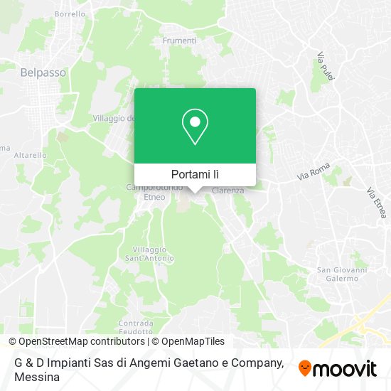 Mappa G & D Impianti Sas di Angemi Gaetano e Company
