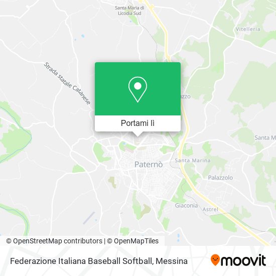 Mappa Federazione Italiana Baseball Softball