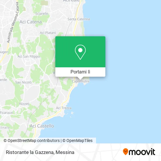 Mappa Ristorante la Gazzena