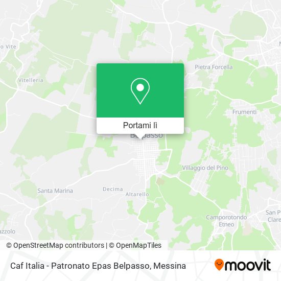 Mappa Caf Italia - Patronato Epas Belpasso