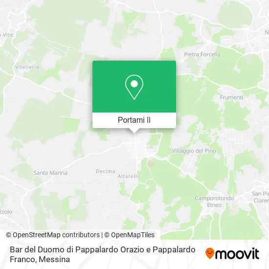 Mappa Bar del Duomo di Pappalardo Orazio e Pappalardo Franco