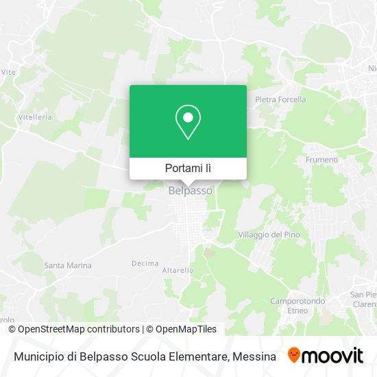 Mappa Municipio di Belpasso Scuola Elementare