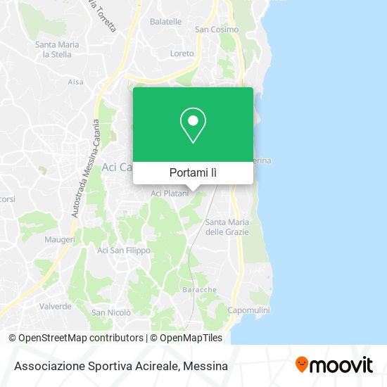 Mappa Associazione Sportiva Acireale