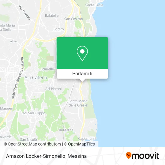 Mappa Amazon Locker-Simonello