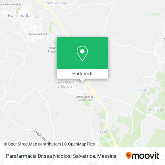 Mappa Parafarmacia Dr.ssa Nicolosi Salvatrice