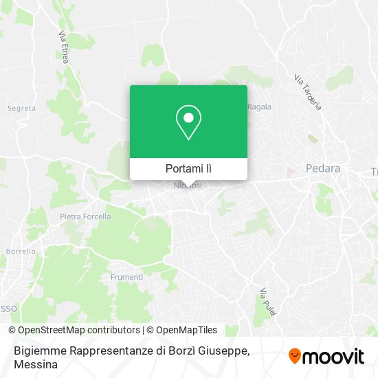 Mappa Bigiemme Rappresentanze di Borzì Giuseppe