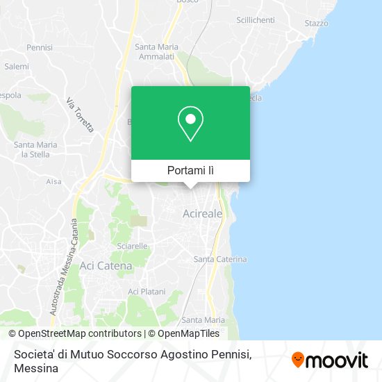 Mappa Societa' di Mutuo Soccorso Agostino Pennisi