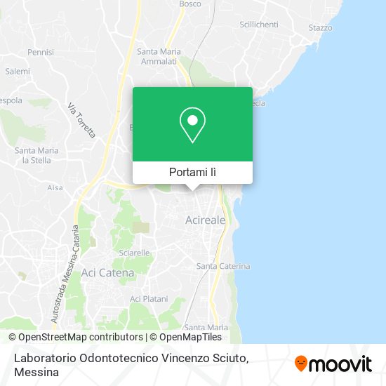 Mappa Laboratorio Odontotecnico Vincenzo Sciuto