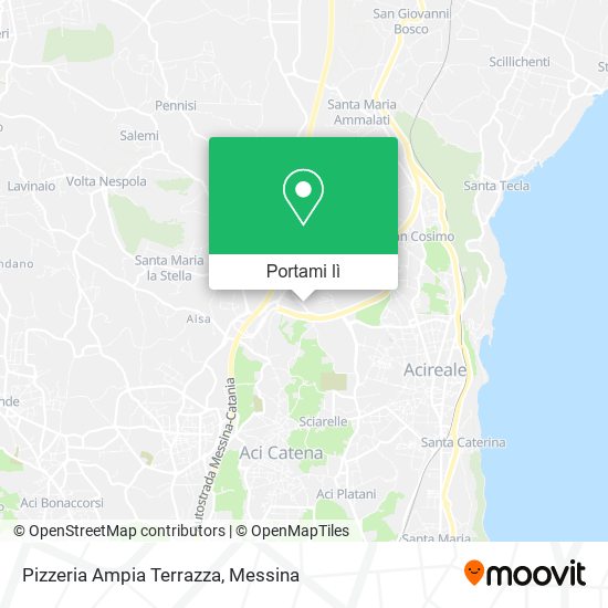 Mappa Pizzeria Ampia Terrazza