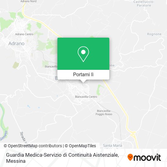 Mappa Guardia Medica-Servizio di Continuità Aistenziale