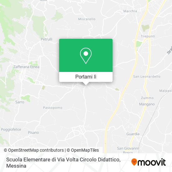 Mappa Scuola Elementare di Via Volta Circolo Didattico