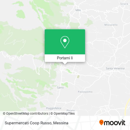 Mappa Supermercati Coop Russo