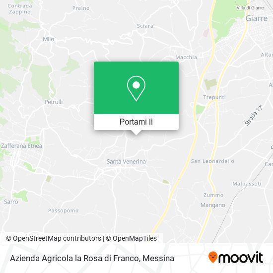 Mappa Azienda Agricola la Rosa di Franco